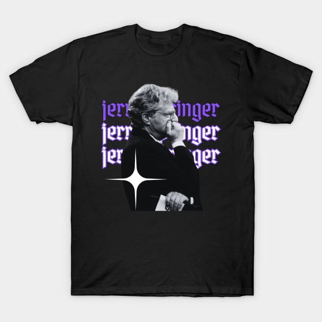 Jerry springer x 70s retro T-Shirt by KawaKiwi